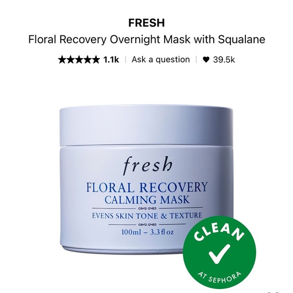 Fresh Floral Recovery Calming Mask 100ml - Picture 1 of 1